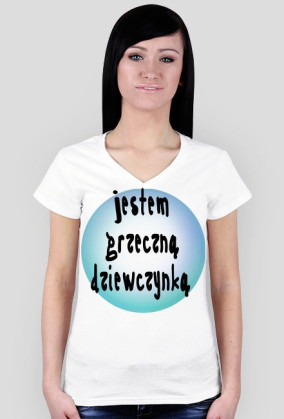 Jestem grzeczną dziewczynką (biała, róż)