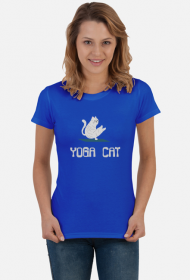 Koszulka damska- YOGA CAT