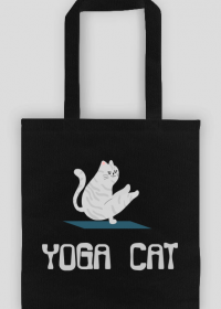 Torba bawełniana- YOGA CAT