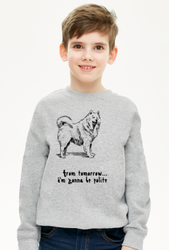 Bluza dziecięca klasyczna unisex *Samoyed Love