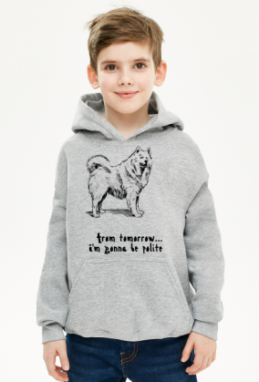 Bluza dziecięca z kapturem unisex*Samoyed Love