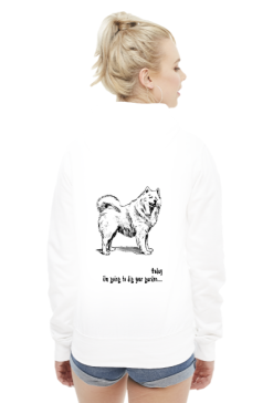 Bluza damska  kapturem *Samoyed Love
