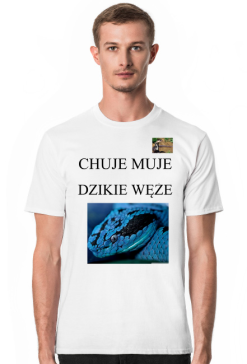 KOSZULKA NA PASTERKE Z MOTYWEM WĘŻĄ