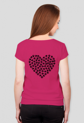 Koszulka damska ze ściągaczem *Samoyed Love