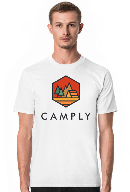 KOSZULKA MĘSKA Z LOGOTYPEM CAMPLY
