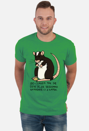 Szczurek, koszulka męska