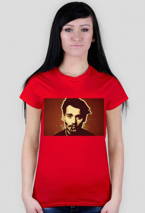johnny depp koszulka damska