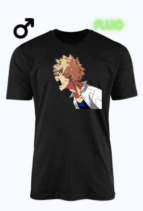 Katsuki Bakugou Koszulka męska | T-Shirt My Hero Academia (Boku No Hero Academia)