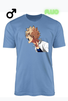Katsuki Bakugou Koszulka męska | T-Shirt My Hero Academia (Boku No Hero Academia)