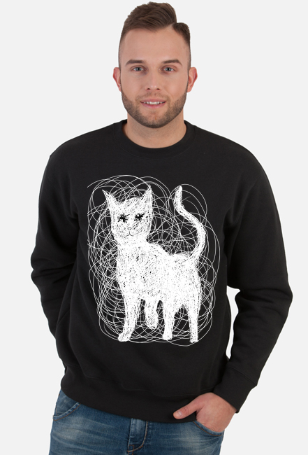 Biały kot, bluza