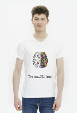 Koszulka Męska V-neck *The beautiful brain