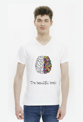 Koszulka Męska V-neck *The beautiful brain