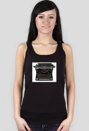 retro vintage koszulka damska maszyna do pisania