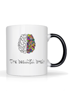 Kubek z kolorowym uchem *The beautiful brain
