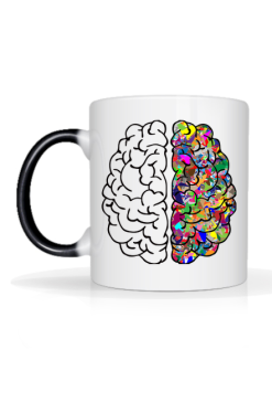 Kubek z kolorowym uchem *The beautiful brain