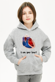Bluza dziecięca z kapturem Unisex *I am your heart