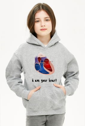Bluza dziecięca z kapturem Unisex *I am your heart
