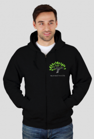 Bluza Męska Rozpiana z Kapturem *My personal tree of life
