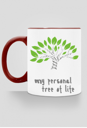 Kubek z kolorowym uszkiem *My personal tree of life