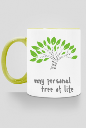 Kubek z kolorowym uszkiem *My personal tree of life