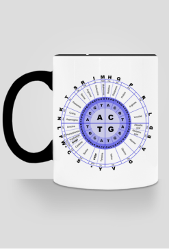Kubek z kolorowym uszkiem *The secret of genetic code
