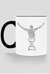 Kubek z kolorowym uszkiem *DNA