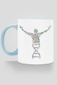 Kubek z kolorowym uszkiem *DNA