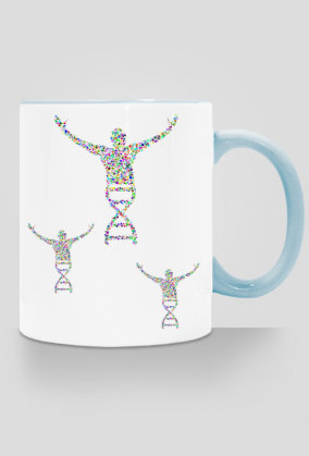 Kubek z kolorowym uszkiem *DNA