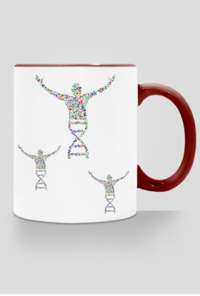 Kubek z kolorowym uszkiem *DNA