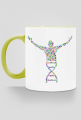 Kubek z kolorowym uszkiem *DNA