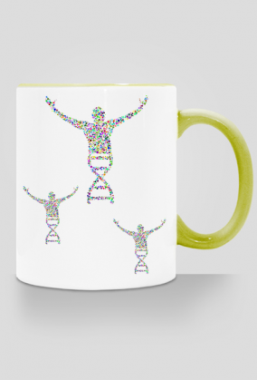 Kubek z kolorowym uszkiem *DNA