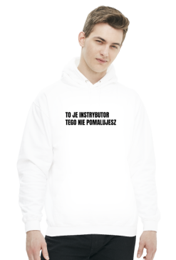 TO JE INSTRYBUTOR TEGO NIE POMALUJESZ, Męska bluza z kapturem