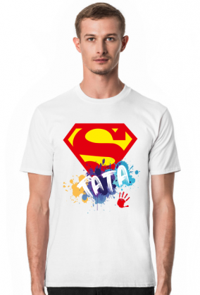 T-shirt męski Super Tata (Prezent dla Taty)