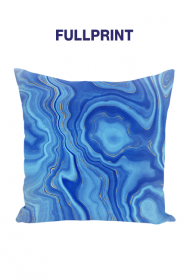 Niebieska abstrakcyjna poduszka