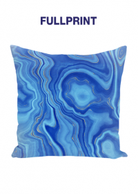 Niebieska abstrakcyjna poduszka