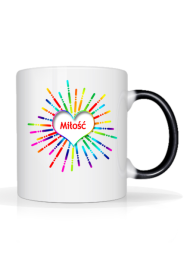 Kubek "Miłość" (ciemne ucho)