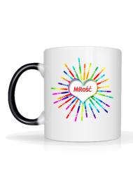 Kubek "Miłość" (ciemne ucho)