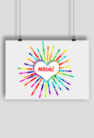 Plakat "Miłość"