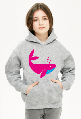 Bluza dziecięca z kapturem Unisex *The whale world