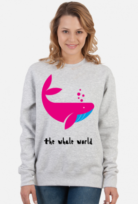 Bluza damska klasyczna *The whale world