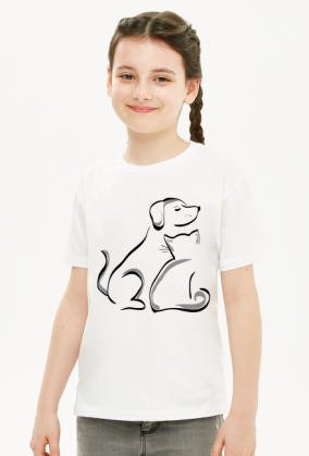 Koszulka Dziecięcia Unisex *Jak Pies z Kotem