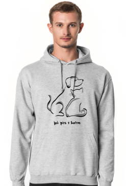 Bluza Męska z Kapturem *Jak Pies z Kotem