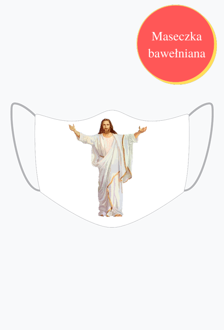 Maseczka jezus pixelowy