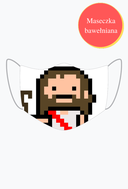 Maseczka jezus pixelowy dla dziecka