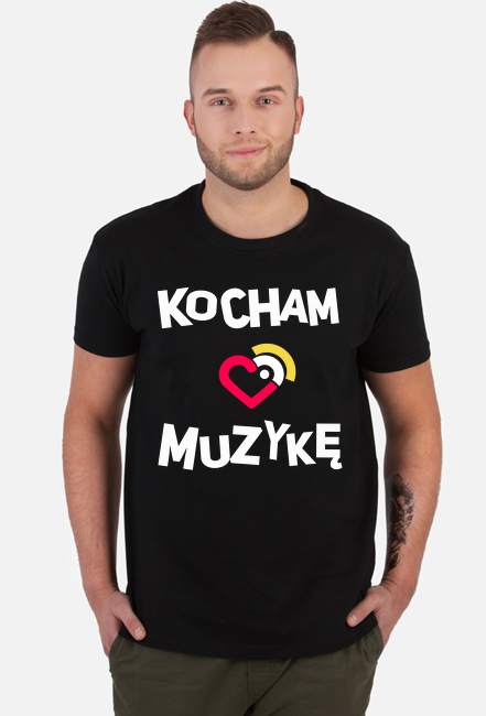 koszulka męska - KOCHAM MUZYKĘ