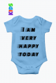 Body dziecięce "I am very happy today"