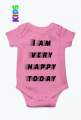 Body dziecięce "I am very happy today"