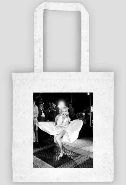 Marilyn Monroe w białej sukience - torba ze zdjęciem Marilyn Monroe