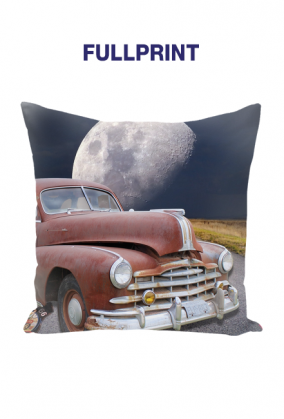 Mala poduszka jasiek full print Vintage American Car Moon