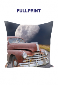 Mala poduszka jasiek full print Vintage American Car Moon